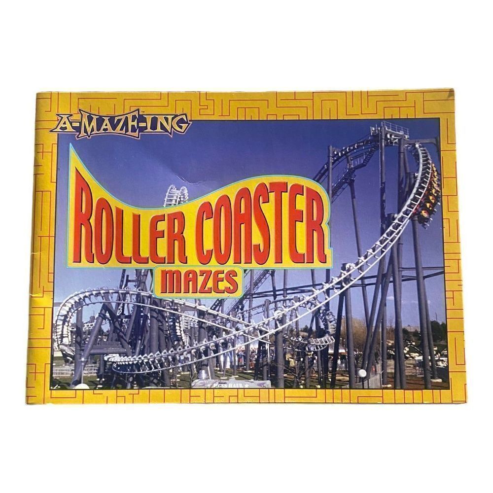 A-maze-ing roller coaster mazes vintage maze book